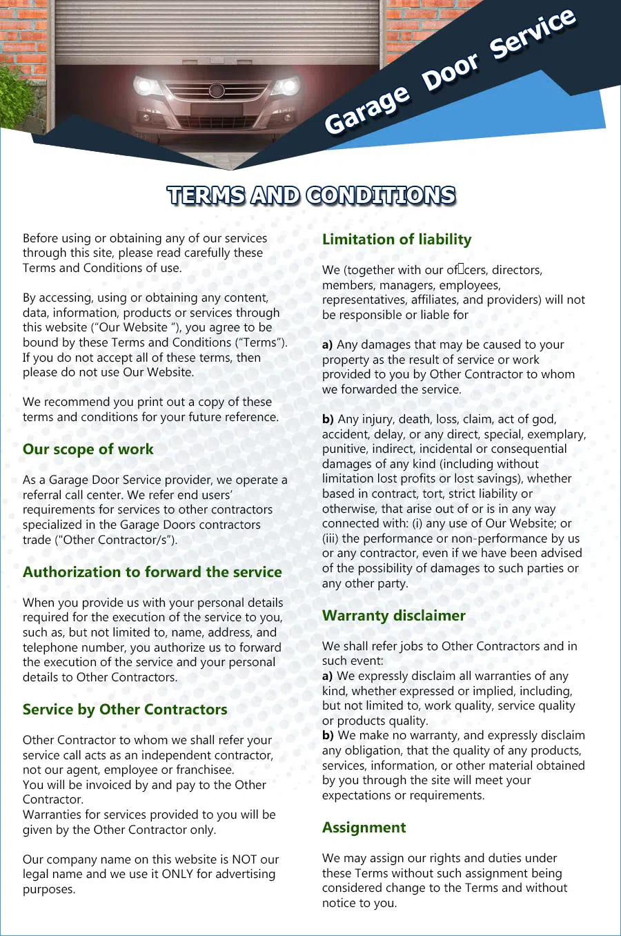 Eagle Garage Door Service Litchfield Park, AZ 877-463-2578